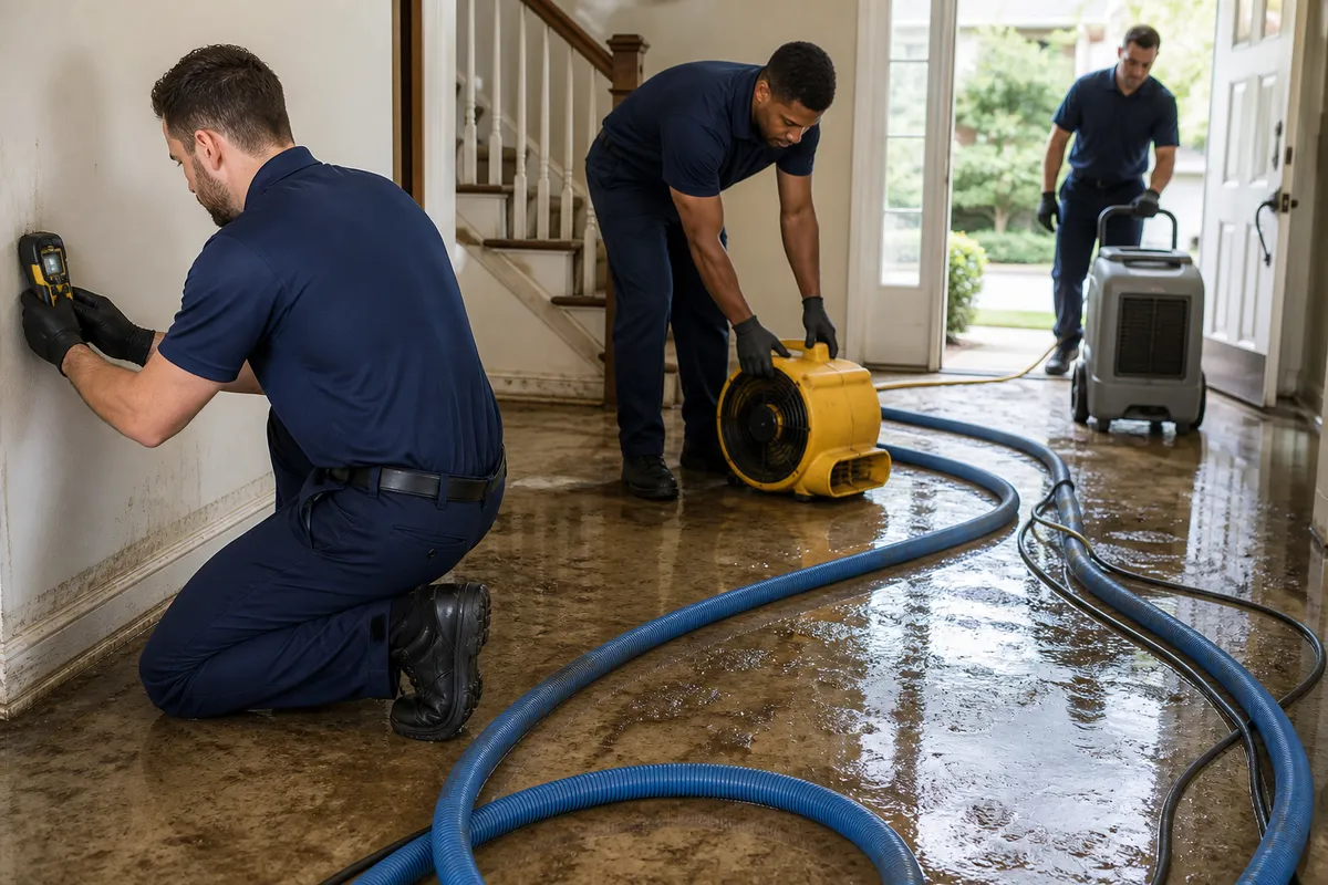 DryMark Restoration Santa Clarita crew at work in Santa Clarita, CA